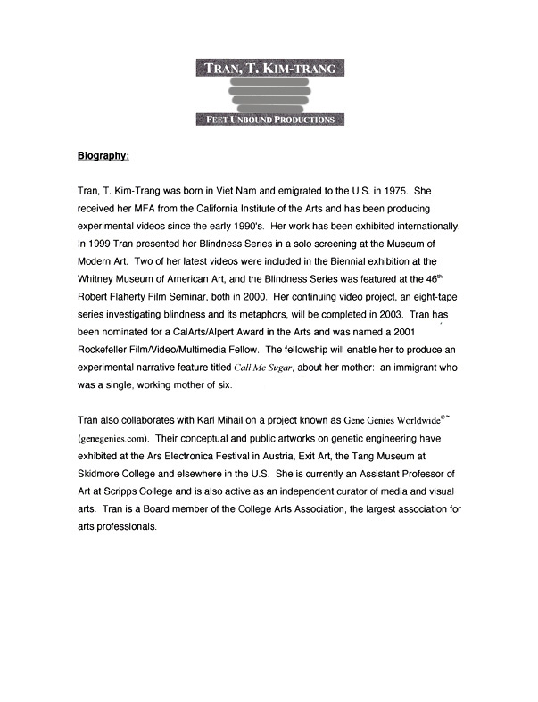 T. Kim-Trang Tran's biography